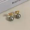 Pendientes de Perla de Diseño de Nicho de Gama Alta para Mujer 2025 Nuevos de Moda Versátiles Elegantes Exquisitos Únicos Pendientes Pendientes