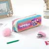 Grupo de Chicas Cazadoras Transfronterizas En Stock Estuche Arcoíris Brillante Estuche Brillante Papelería para Estudiantes Almacenamiento Bolsita para Lápices