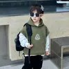 Conjunto de Sudadera con Capucha y Chaleco Estilo Coreano para Chicos Guapos Frescos Otoño Nuevas Llegadas Moda Top de Dos Piezas Conjunto de Moda
