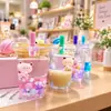 Llavero de Oso Flotante Relleno de Aceite para Té de Burbujas Ins Colgante para Mochila de Taza de Té con Leche Regalo Creativo Llavero de Coche Estilo Ins