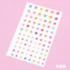Pegatinas de diamantes de imitación autoadhesivas para cejas y comisuras de los ojos, pegatinas de gemas autoadhesivas para manualidades infantiles con adhesivo en la parte posterior, accesorios de maquillaje festivo para DIY