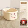 Balde para banho de pés de uso doméstico para cuidados com a saúde, balde para banho de pés de alta profundidade com isolamento para mulheres, com rodas e função de massagem