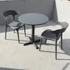 Mesa de Balcón para Exteriores, Mesa Redonda Pequeña de Acero al Carbono Resistente al Sol y la Lluvia para Patio Exterior, Jardín, Tienda de Té con Leche, Uso en Exteriores