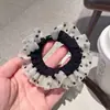Versátil Scrunchie Plisado para el Cabello con Estampado de Lunares, Accesorios para Cola de Caballo de Nuevo Estilo, Sensación de Alta Gama