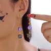 Brincos de Halloween Transfronteiriços Criativos Abóbora Morcego Caveira Strass Acrílico Exquisitos Diamante Fantasma Brincos