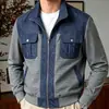 Otoño 2026 Transfronterizo Amazon Estilo Old Money 3D Chaqueta Casual Nueva Color Sólido Cuello Alto Camisa con Cremallera Estilo Old Money