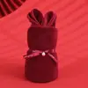 Toallas Festivas Rojas de Souvenir para Regalos Navideños, Lindos Osos y Conejos de Dibujos Animados, Toallas de Coral Fleece al por Mayor