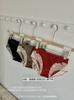 1383# nuevos pantalones de satén dulce de lujo de cintura alta, ropa interior roja cómoda, transpirable y sin costuras para mujer