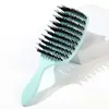Peine Curvo de Costillas Huecas Transfronterizo, Peine Pequeño Portátil para Llevar para Dar Volumen al Cabello en la Coronilla, Alisar el Cabello, Peinar y Masajear la Línea del Cabello