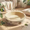 Tabla Rascadora de Cartón Blanco para Gatos, Cama para Gatos, Juego y Dormir Todo en Uno, Resistente al Desgaste, No Suelta Pelusa, Adecuado para Todas las Estaciones, Nuevo Tipo de Artículos para Gatos, Juguetes para Gatos