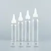 Frasco Transparente Redondo de Ombro com Tampa Pontiaguda 100ml120ml150ml200ml Embalagem Cosmética Reembalagem de Loção Pet