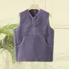 ¡Excelente relación calidad-precio! ¡Terciopelo de Partículas Finas! Chaleco Casual Cálido de Media Cremallera para Pareja de Otoño e Invierno para Hombre
