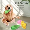 1 Pieza Zapatillas de Cuerda de Algodón Juguete para Masticar para la Dentición Perros Pequeños Medianos Cachorros Basset Hounds y Mantiene a las Mascotas Ocupadas y los Dientes Limpios