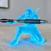 Porta bolígrafos Impreso en 3D Figura Luminosa Decoración de Escritorio Soporte para Bolígrafos Almacenamiento Creativo Modelo de Héroe Juguete de Moda Adorno