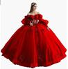 Vestido de Noche Transfronterizo de un Hombro con Falda Abullonada Floral y Mangas Abullonadas, Nuevo Estilo 2026 para Fiesta de Cumpleaños