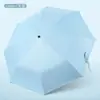 Paraguas de vinilo de alta gama hecho a medida, protección solar y resistente al viento, reforzado para uso tanto soleado como lluvioso, paraguas plegable automático para regalo corporativo al por mayor