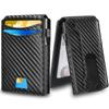Bolsa para Tarjetas Transfronteriza Aleación de Aluminio Almacenamiento de Tarjetas de Crédito Bolsa Plegable para Tarjetas Antidesmagnetización Plegable Doble Carbono Soldado Informal para Hombre
