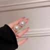 Pendientes de perla roja con incrustaciones de diamantes para mujer, de moda 2023, ligeros, de lujo, de alta gama, elegantes, de nicho, joyería para las orejas