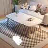 Mesa de Centro para Sala de Estar, Adecuada para Apartamentos Pequeños, Estilo Moderno Simple, Alquiler de Dormitorio, Mesa Baja, Mesa de Té para Balcón, Mesa Pequeña Simple