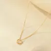 Colar Mobius Minimalista em Prata de Lei S925 Under the Banyan Tree para Mulheres, Banhado a Ouro 14K, Corrente de Clavícula Versátil de Nicho de Luxo Leve
