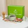 Set Exclusivo Transfronterizo de Matcha Set de 7 Piezas Tazón Japonés de Matcha con Pico, Set de Té de 100 Púas, Caja de Color Cerámica Estilo Ins