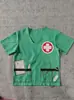 Camiseta de policía para niños de manga corta, atuendo para actuación de rol, uniforme de policía para niños, disfraz de Halloween