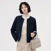 Chaqueta de Forro Polar Cálido Inteligente Yunshu para Mujer Otoño e Invierno Cuello Redondo Cremallera Cárdigan Viaje al Trabajo Exterior Chaqueta de Forro Polar Cálida