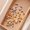 Collar de Acero Inoxidable Joyería Pequeña Accesorios Pequeños en Forma de U Chapado a Mano DIY Collar Pulsera Cubierta Protectora en Forma de U