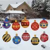 Placa Pendente de Sinalização de Natal Grande e Nova Transfronteiriça para Pátio Decorações de Natal para Jardim e Gramado ao Ar Livre