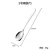 Conjunto de Talheres Hongjun Da 1010 de Aço Inoxidável com Cabo Longo para Comer, Colher de Sopa e Conjunto de Faca, Garfo e Colher Estilo Ocidental