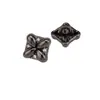 Botões para Camisa de Diamante Quadrado Pontilhado Costurados à Mão Pequeno Casaco Perfumado Roupas Jaqueta Corta-vento Suéter Tricô Botões de Metal