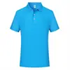 Camisa polo de manga corta con cuentas de fibra y detalles estampados y bordados, ropa de trabajo unisex versátil