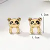 Pendientes Rojos de Panda Frescos y Únicos, Moda y Lindos, Más Vendidos en Temu Amazon Transfronterizo Europeo y Americano, Adecuados para que los Usen las Mujeres