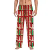 Pantalones de pijama casuales con cordón para hombre y mujer con estampado de dibujos animados para parejas, pantalones caseros personalizables