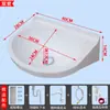Lavabo de pared, no requiere taladro, diseño simple de plástico, adecuado para apartamentos pequeños, mini lavabo