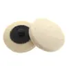 Disco de lijado de torque tipo botón de lana de 2 pulgadas (50 mm) con tornillos y tuercas giratorios, disco de lijado de torque con mecanismo de bloqueo, disco de lijado de lana