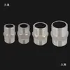 Adaptador Roscado de Acero Inoxidable Reductor Doble Rosca Macho Extensión Directa de 1/4 de Pulgada a 3/8 de Pulgada, 1/2 Pulgada, 3/4 de Pulgada a 1 Pulgada Accesorios para Tuberías de Agua