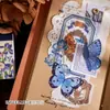 Livro de Adesivos Infeelme, Série Flor Bebida, Lindos Materiais de Decoração para Diário com Flores e Borboletas, 50 Folhas Incluídas
