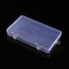 Caja de herramientas transparente de plástico rectangular de polipropileno con tapa, para guardar mascarillas, bolígrafos de colores y artículos de papelería.