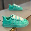 TikTok Outono 2024 Novos Sapatos Masculinos da Moda All-match Shell Head Sports Casual Shoes Estilo Coreano Sapatos Forrest Gump de sola grossa
