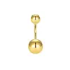 Atacado do Fabricante Popular Transfronteiriço Simples Básico Anel de Umbigo Aço Inoxidável Unha de Umbigo Joia de Piercing Botão de Umbigo