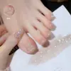 Atacado transfronteiriço cor de geleia transparente de gelo esmalte de unha oleoso sem cozedura sem lascar sem desbotar longa duração branco brilhante cristalino