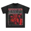 [Transfronterizo 230g] Bc Original Verano Nuevo Fin de Semana Estampado Manga Corta Negro Pesado Hip-Hop Holgado Moderno Marca