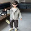Chaqueta de Otoño para Niños 2026 Nuevo Estilo Coreano Moda Tendencia Sudadera con Capucha Chaqueta Casual Primavera y Otoño
