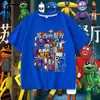 Camiseta de manga curta Pizzy& # 39;s Parlor Susie's Restaurant para meninos, blusa de verão para crianças mais velhas, tendência de meia manga