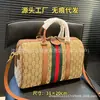 Bolso Boston Nuevo de Cuero Genuino Bolso de Mano Cruzado al Hombro para Mujer con Suministro Directo Gran Capacidad