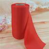 24cm Tela de Seda Roja Tela Roja Grande Tela de Poliéster Flor Roja Bola de Flores Lazo Flor Decorativa Tela de Longitud Cruzada Cinta Cortada Tela en stock