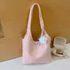 Nueva Bolsa de Lona con Estrás de Estrella Estilo Coreano Gran Capacidad Hombro Único de Mano Versátil para Viajes Diarios Bolsa Casual para Chicas