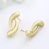 Pendientes de Temperamento de Moda Retro Ins Simples Transfronterizos Europeos y Americanos Personalidad Nicho Diseño Único Forma Irregular Pendientes para Mujer