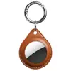 Aplicable a Funda Protectora para Apple AirTag 1ª/2ª Generación Localizador Dispositivo Antiperdido Llavero Forma de Gota de Agua Funda de Cuero Microfibra